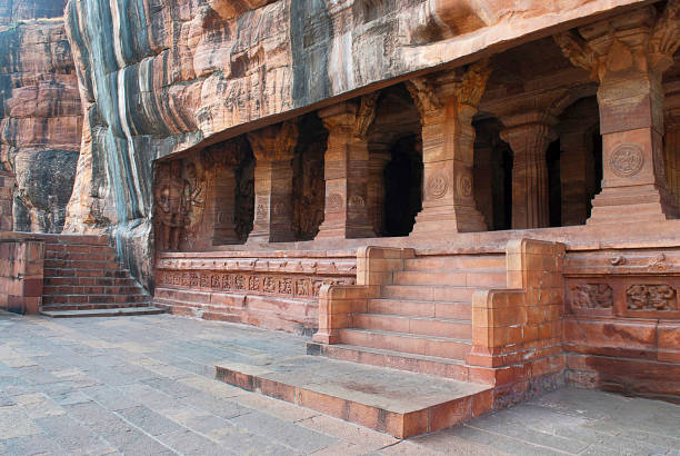 istock Cave 3 : Facade, Badami Caves, Karnataka, India. 956426406