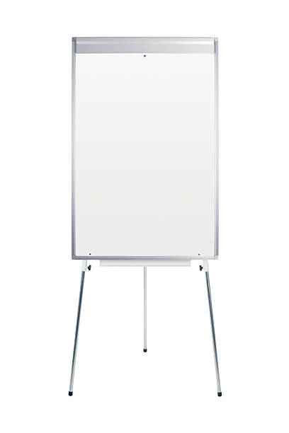 A Blank White Board Stand On A White Background Stock Photo - Download  Image Now - Flipchart, Standing, Whiteboard - Visual Aid - iStock