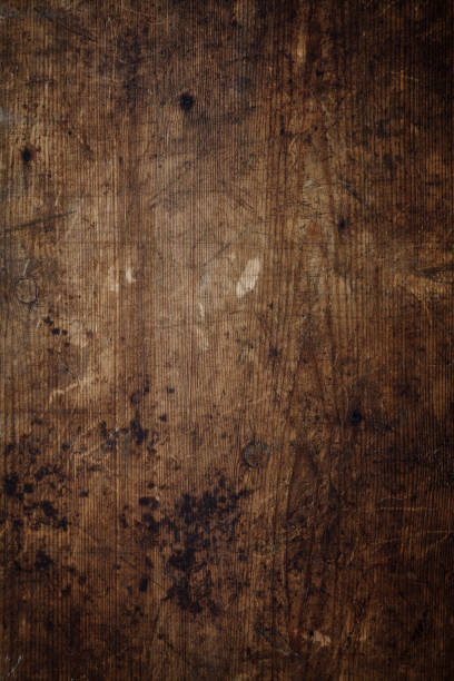 vista aerea di uno sfondo di legno usurato - rustico foto e immagini stock