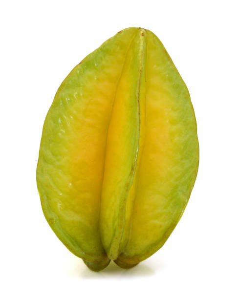 carambole - starfruit na białym tle - healthy eating nature studio shot vertical zdjęcia i obrazy z banku zdjęć