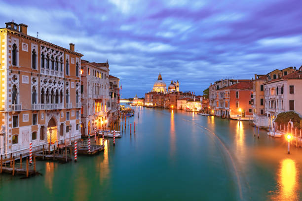 istock Grand canal at night in Venice, Italy 956441438