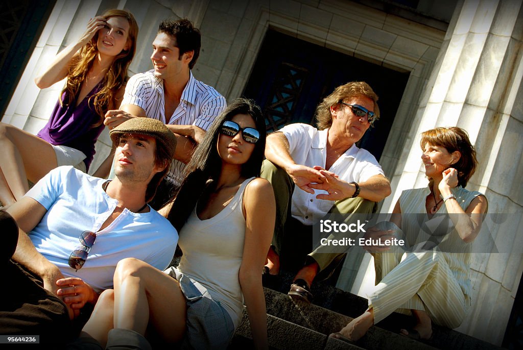 Gruppe von Freunden Spaß - Lizenzfrei Klassentreffen Stock-Foto