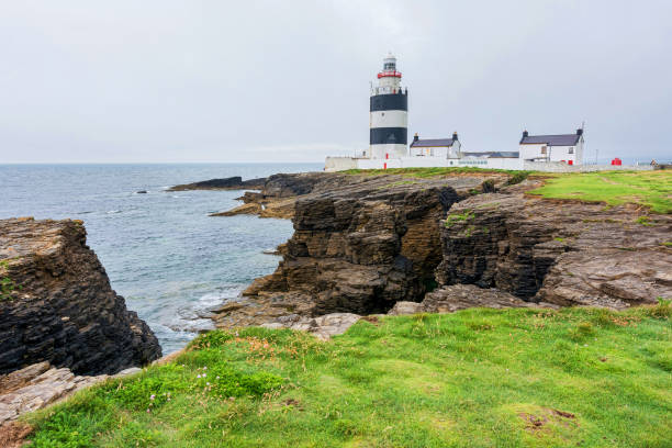 ภูมิทัศน์ของไอร์แลนด์ ประภาคารหัวตะขอ - county wexford ภาพสต็อก ภาพถ่ายและรูปภาพปลอดค่าลิขสิทธิ์