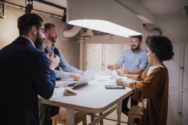 istock Financial advisors having meeting before meeting the clients 956449510