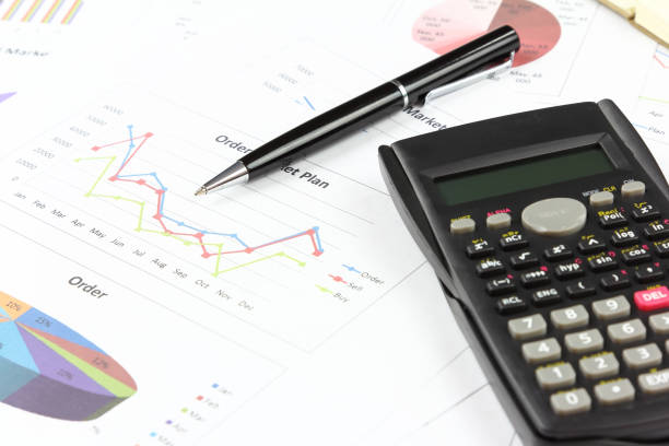 istock Showing equipment business order market plan . 956461748