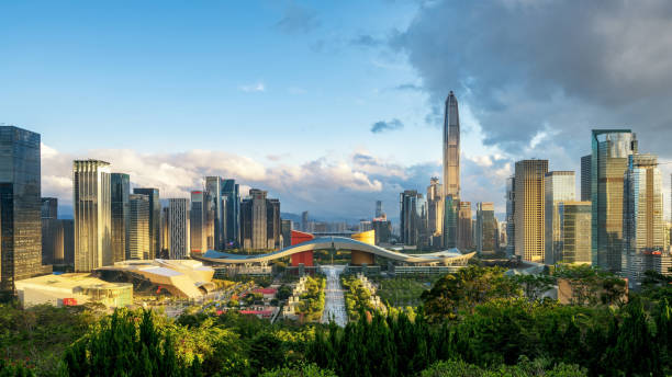 istock Shenzhen city downtown district 956474404