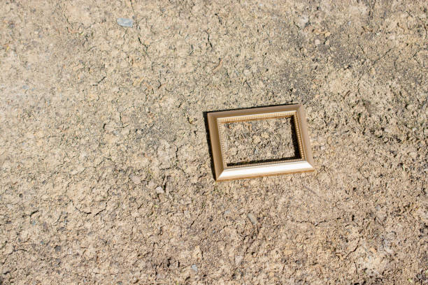 istock Blank wooden picture  frame on  background 956475148