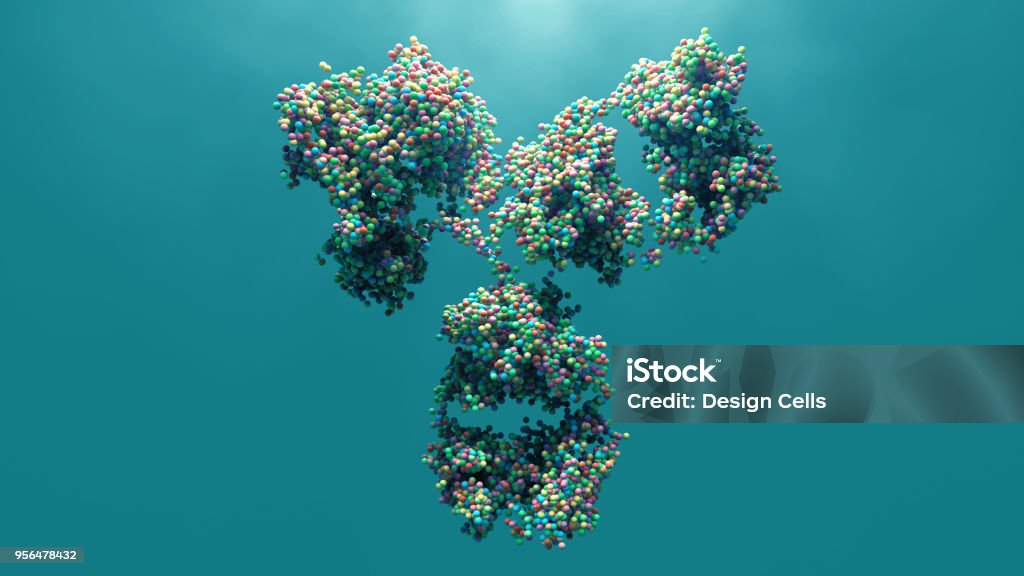 Antibody 3d illustration Antibody Antibody Stock Photo