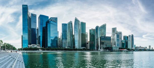 Singapore skyline and financial district