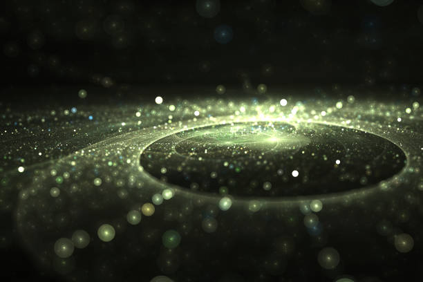 Streams of light abstract fractal pattern