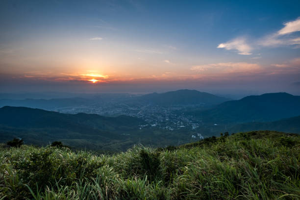 istock Mountains sunset at Hong Kong 956488112