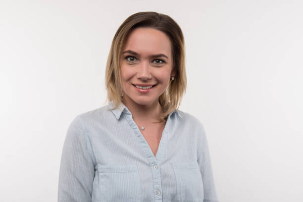 istock Portrait of a delighted optimistic woman 956491004