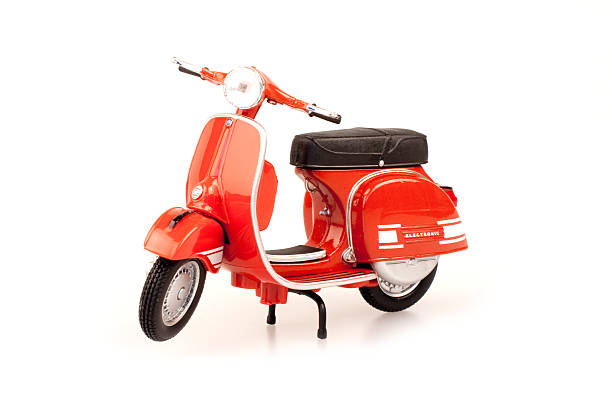 Italian vintage scooter stock photo