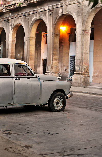 istock Old car in Havana street 95650293