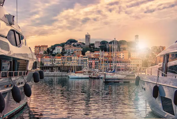 City of Cannes on the French Riviera