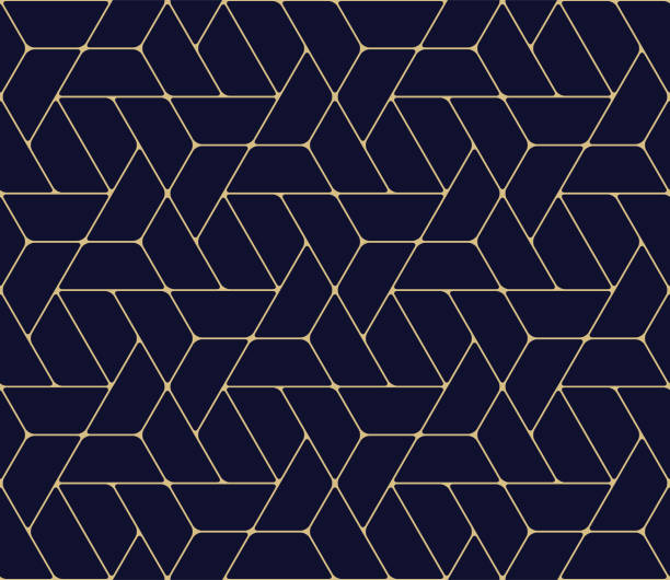 bezszwowy geometryczny wzór - repeating background stock illustrations