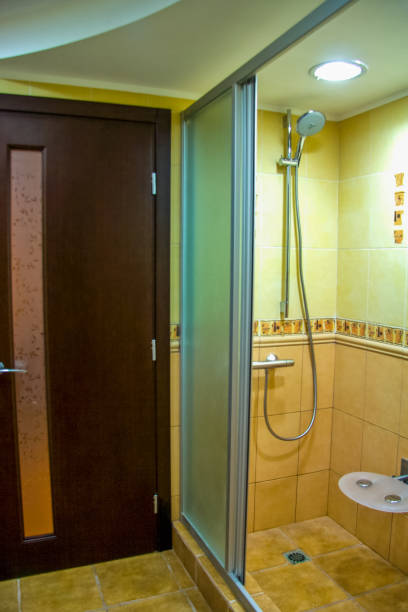 istock veneered wooden door in the hallway 956513438