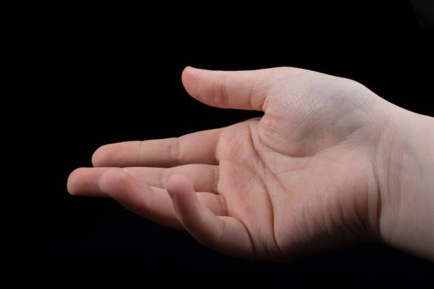 istock Five  fingers of a human hand partly seen in view 956514682
