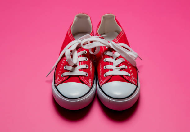 Red low-top gumshoes