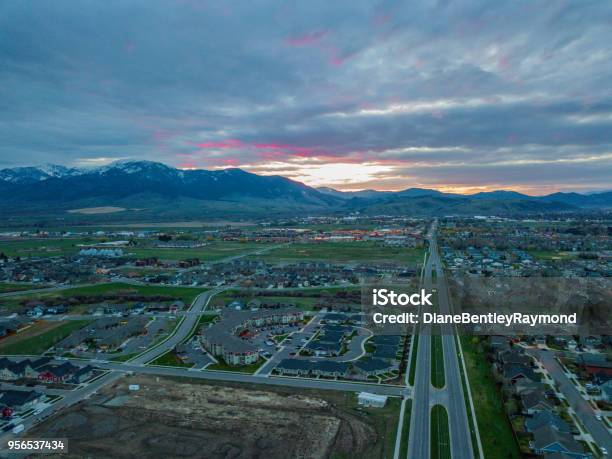 Sunrise In Bozeman Montana Stock Photo - Download Image Now - Montana - Western USA, Bozeman, Sunrise - Dawn