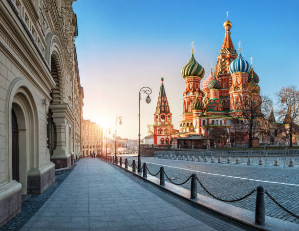 istock St. Basil's Cathedral in the morning light of the spring sun 956539088