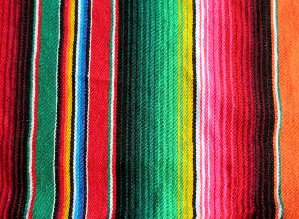 판 쵸 배경 멕시코 멕시코 친 코 데 마요 축제 복사 공간, - mexico blanket textile market 뉴스 사진 이미지