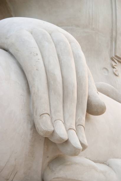 istock Big Buddha statue hand at Rayong province Thailand 956558914