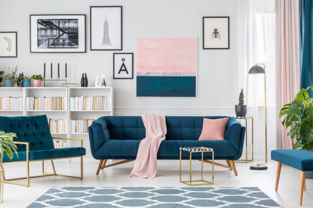 istock Painting in living room interior 956559412