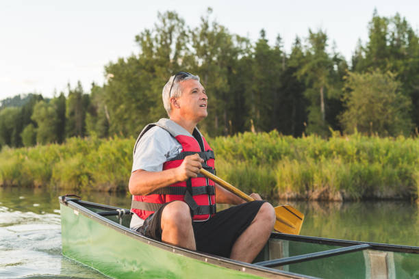 Late afternoon solo canoe trip