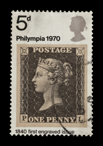 Stamp printed in the United Kingdom with a portrait of king George the Sixth