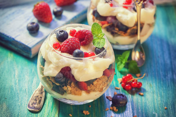 istock Homemade Parfait With Berry Fruit 956570336