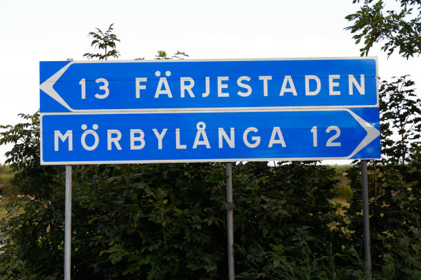 istock Signpost for Farjestaden and Morbylanga 956579098