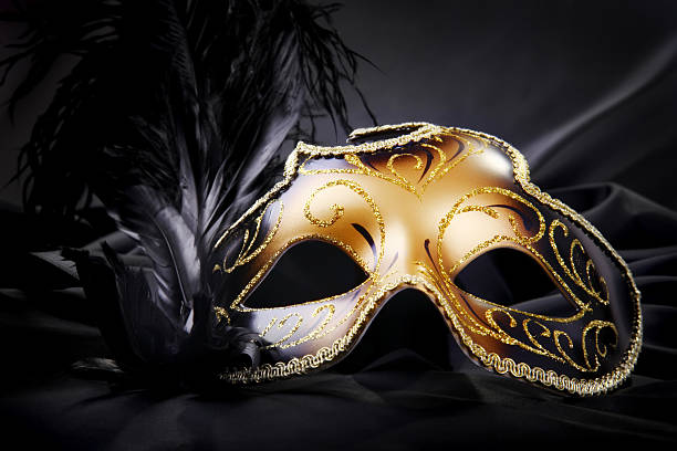 Enfeitado Carnaval Máscara - fotografia de stock