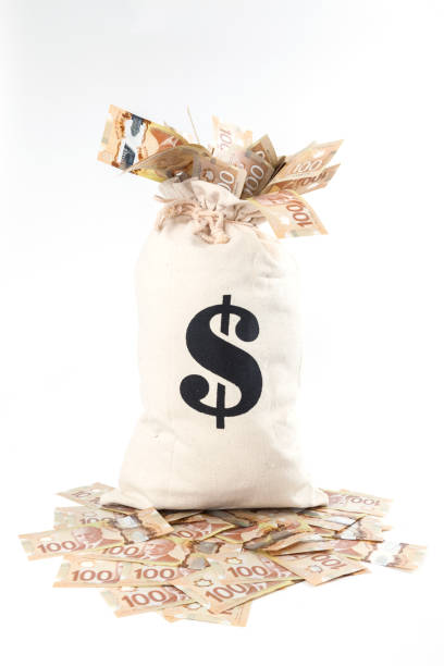istock Bag Overflowing with Money - Canada 956590756