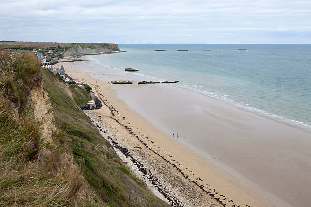 istock remains of artificial Mulberry Harbour at Arromanches 95659396