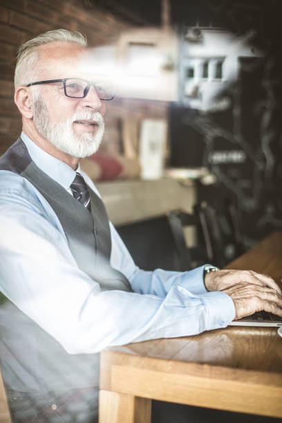 istock Happiness and satisfied. Senior businessman. 956604600