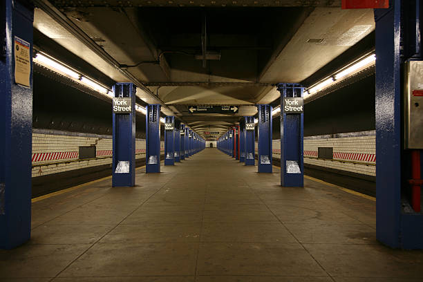 Subway Platform Infiniti stock photo