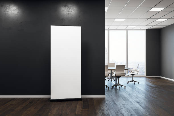 istock Contemporary meeting room with empty billboard 956610938