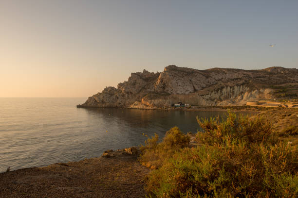 istock Sunrise on a beach in Aguilas, Murcia 956613818