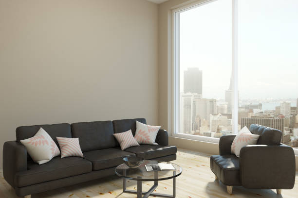 istock Contemporary living room with copy space 956614536