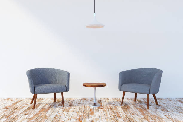 istock Contemporary white living room 956614590