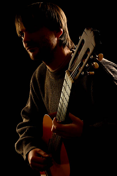 istock Guitarist guitar playing on the concert 95661634
