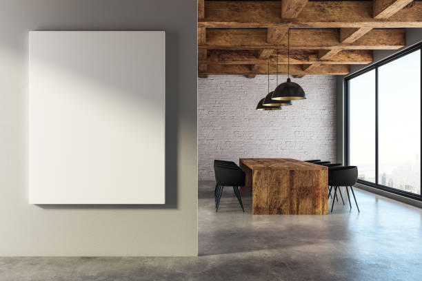 istock Modern meeting room with banner 956617776