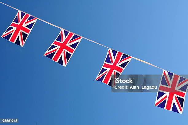 Bunting Decoration Jersey Stock Photo - Download Image Now - Blue, British Culture, British Flag