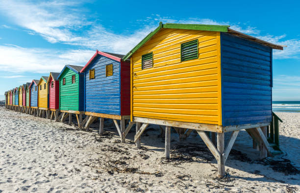 istock Muizenberg Beach Huts in South Africa 956619496