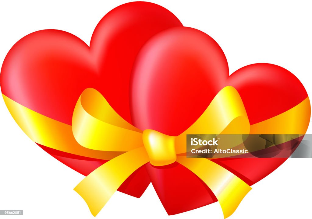 Heart in a gift  Barricade Tape stock vector