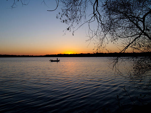 istock Fishing on a Minnesota Lake at Sunset 95663066