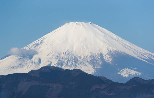 istock Top of Mt. Fuji in winter 956657816
