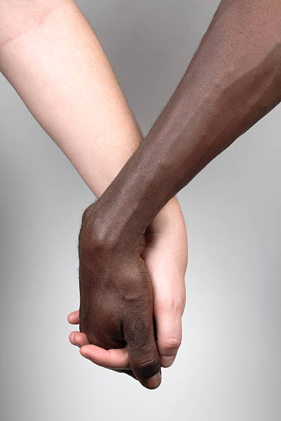 Mixed race couple stock photo