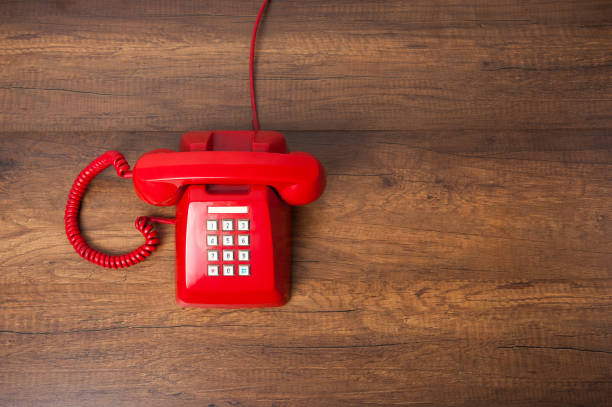 istock Vintage red telephone 956721274